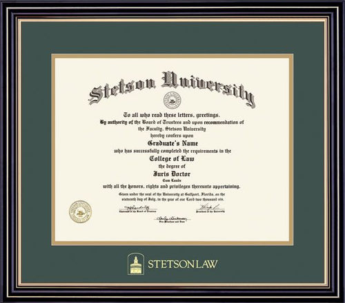 Stetson Law Prestige Diploma Frame