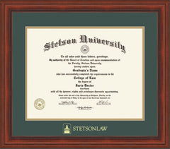 Stetson University Law Diploma Frame